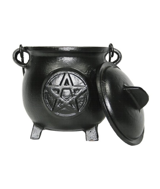 METALICO BRASERO TAPA NEGRO PENTAGRAMA 19 CM.