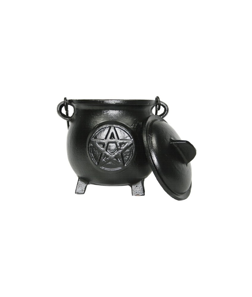 METALICO BRASERO TAPA NEGRO PENTAGRAMA 19 CM.