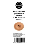 TRI.PLATO BARRO QUEMADOR SALVIA / PALO SANTO