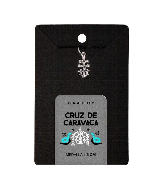 COLGANTE PLATA CRUZ CARAVACA
APROX. 1.3 CM