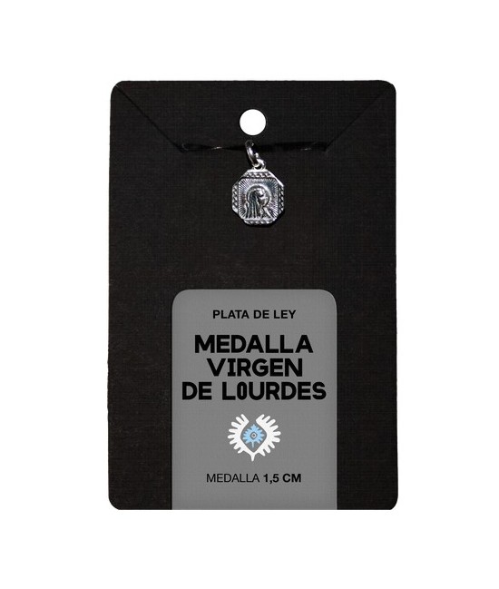TRI.MEDALLA VIRGEN LOURDES 1,5 CM.