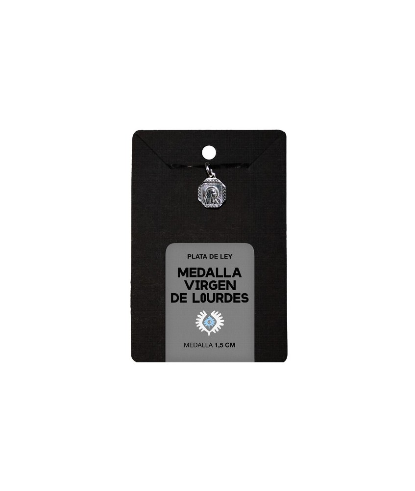 TRI.MEDALLA VIRGEN LOURDES 1,5 CM.