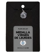 TRI.MEDALLA VIRGEN LOURDES 1,5 CM.