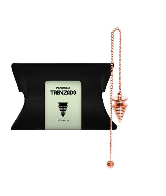 Péndulo trenzado de cobre
 Origen: India
Tamaño aproximado da peza: 2x4 cm Peso aproximado: 20-25gr 