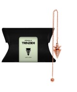 Péndulo trenzado de cobre
 Origen: India
Tamaño aproximado da peza: 2x4 cm Peso aproximado: 20-25gr 