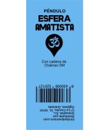 TRI.PENDULO ESFERA AMATISTA CADENA CHAKRAS OM