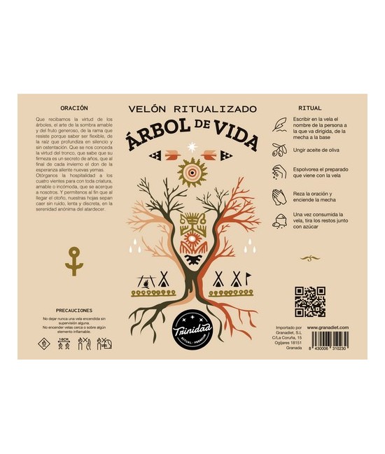 TRI.VELON RITUALIZADO ARBOL VIDA