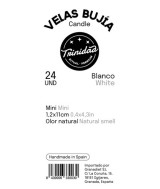 TRI.TRINIDAD BUJIA MINI BLANCO 1,2 X 11 CM.