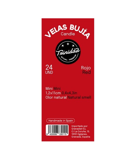 CAJA EXPOSITORA DE 24 UNIDAD
MEDIDAS POR MINI VELA: 1,2  X 11CM
VENTA DE CAJA COMPLETA 