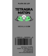 TRI.MEDALLA PLATA TETRAGRAMATON 3 CM.
