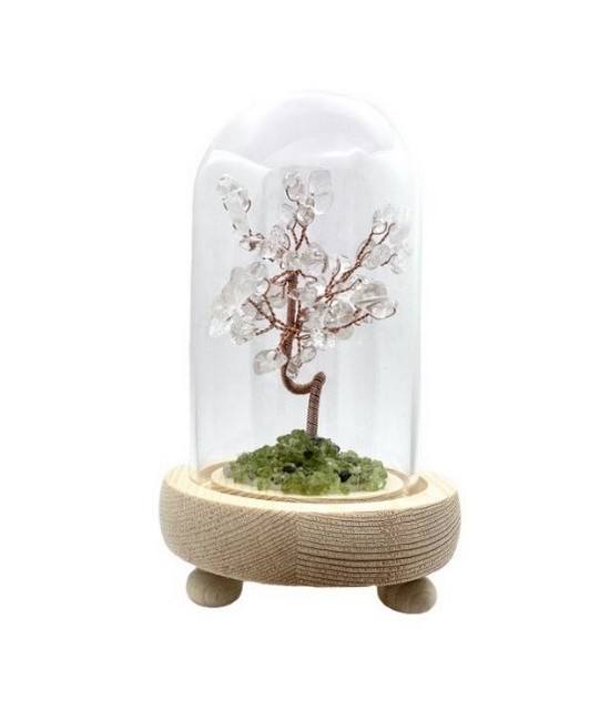 8cm
Árbol de la felicidad en piedras naturales.



Base en virutas de amatista y tronco en hilos de cobre.



Campana 