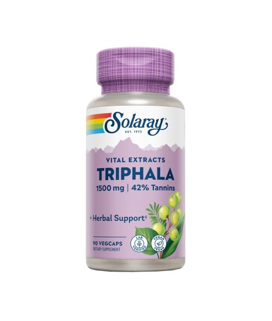 CONTENIDO MEDIO (POR TRES VEGCAPS)
Chebulic Myrobalan (Terminalia chebula) (extracto de fruto)

500

mg

Belleric Myroba