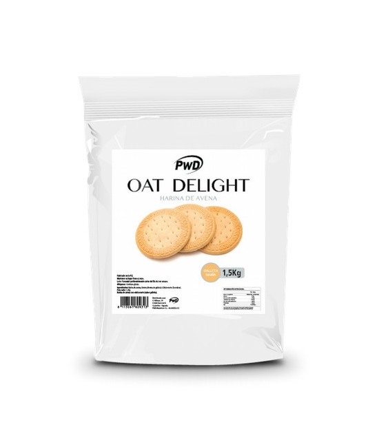 OAT DELIGHT es harina de avena especialmente cuidada por su composición, aroma y textura. La variante con aromas está edulcorad