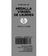 TRI.MEDALLA VIRGEN LOURDES 1,5 CM.