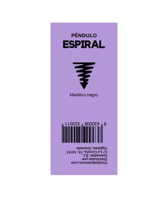 TRI.PENDULO METALICO ESPIRAL NEGRO