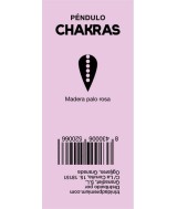 TRI.PENDULO CONO MADERA PALO ROSA CHAKRAS