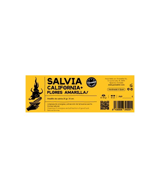 TRI.SALVIA CALIFONIA + FLORES AMARILLAS