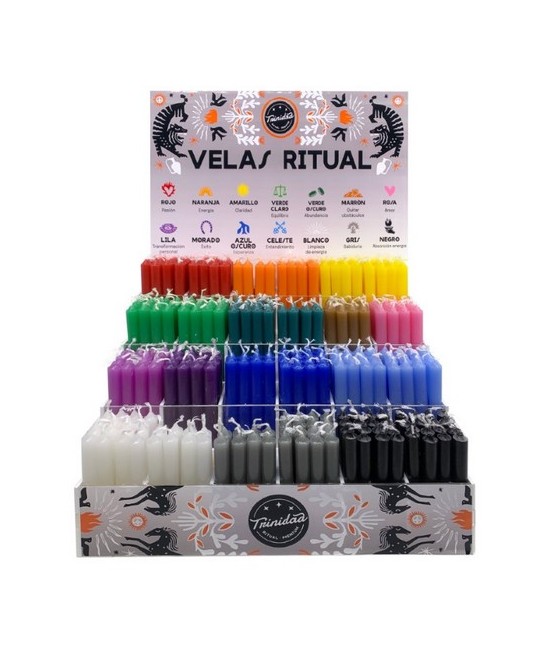 TRI.EXPOSITOR VELAS BUJIA MINI TRINIDAD COMPLETO