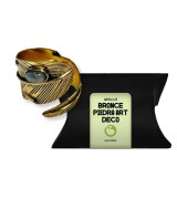 TRI.ANILLO AJUSTABLE BRONCE PIEDRA ART DECO