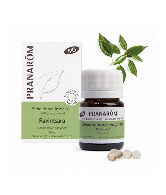 Cinnamomum camphora
"Minicápsulas ecológicas dosificadas con aceite esencial 100% puro y natural de ravintsara.
Formato práct