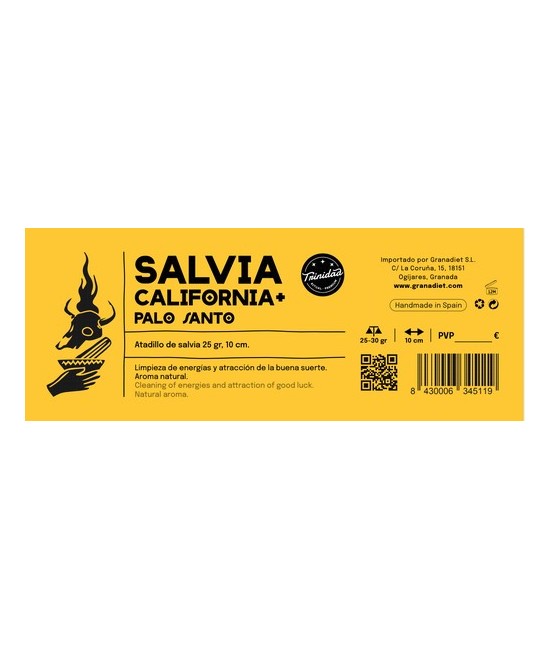 TRI.SALVIA CALIFORNIA+ PALO SANTO 10 CM.