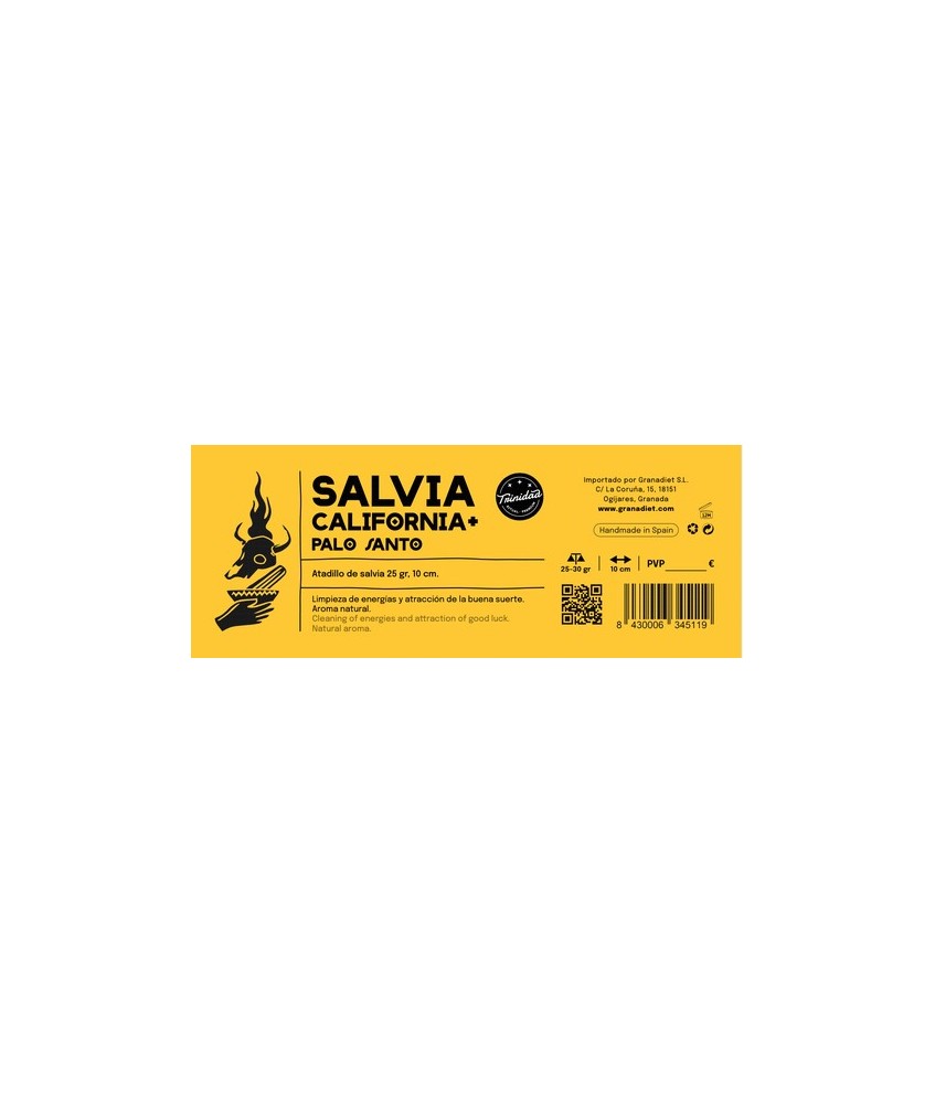 TRI.SALVIA CALIFORNIA+ PALO SANTO 10 CM.