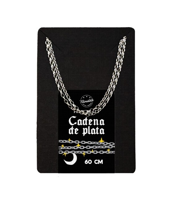 TRI.CADENA PLATA 60 CM.