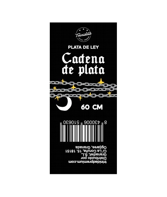 TRI.CADENA PLATA 60 CM.