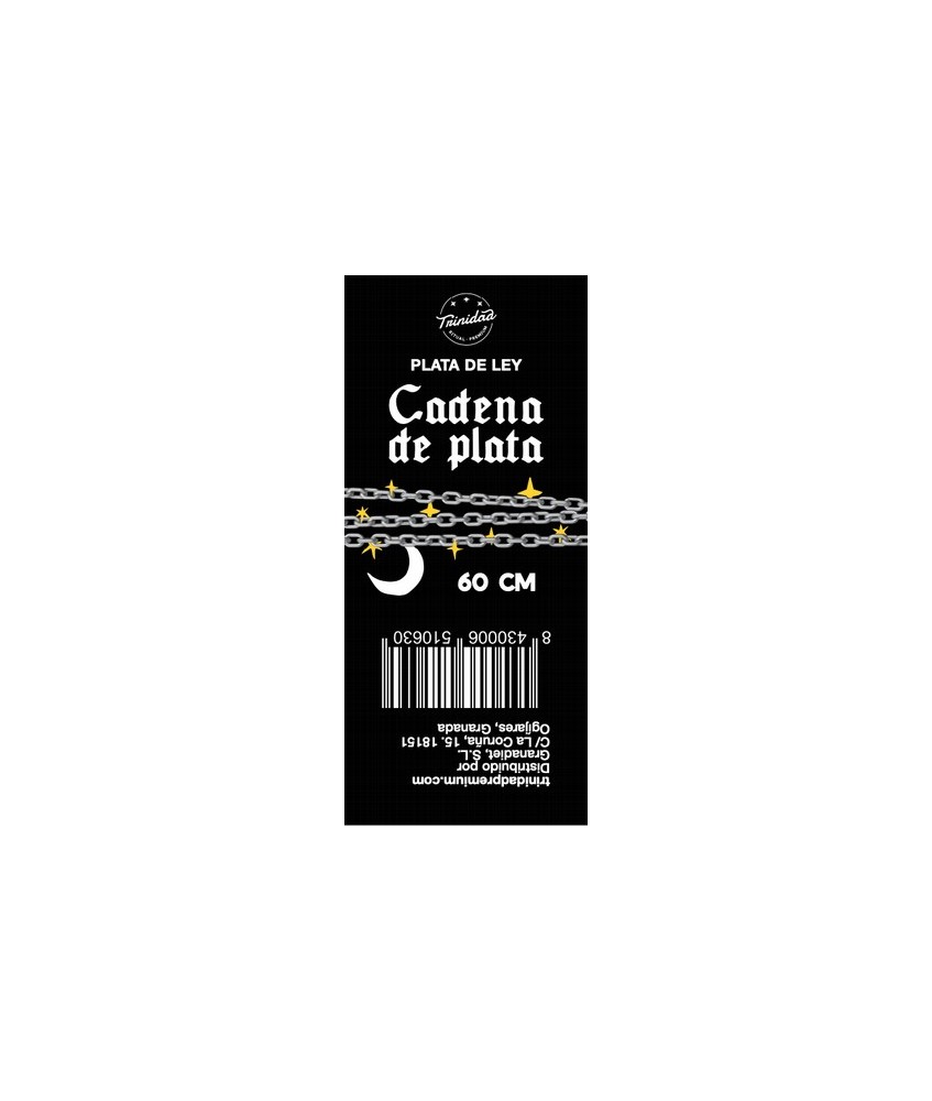 TRI.CADENA PLATA 60 CM.