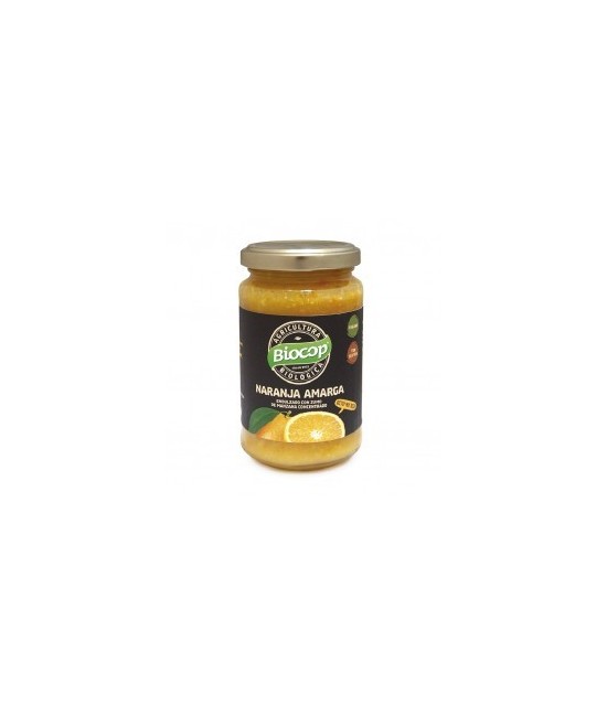 Ingredientes: Naranjas amargas con trozos de cáscara* 40%, zumo de manzana concentrado* 39,5%, puré de manzana*, gelificante: p