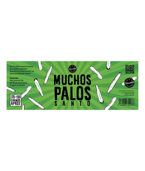 TRI.MUCHOS PALOS SANTO LATA 20-25 PALOS 170-190 GR. APROX.