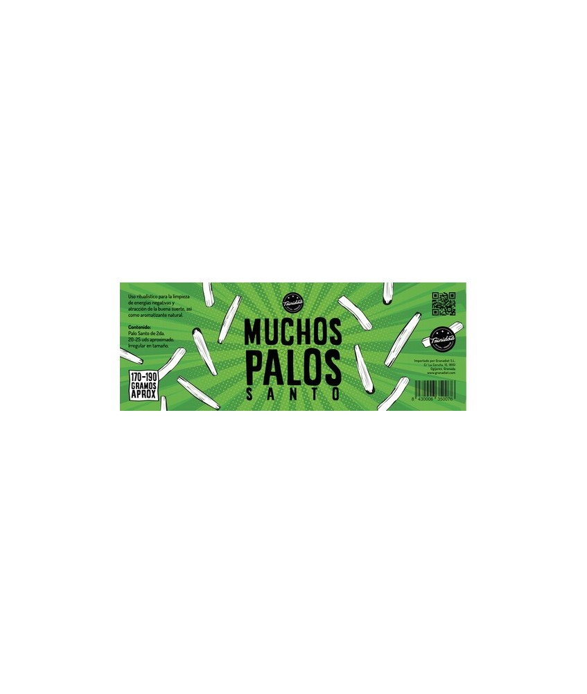 TRI.MUCHOS PALOS SANTO LATA 20-25 PALOS 170-190 GR. APROX.