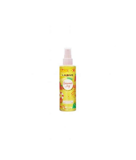 Fragante bruma corporal y capilar con la adición de vitamina E y provitamina B5.
Nutre el cuerpo y el cabello, deja una sensac