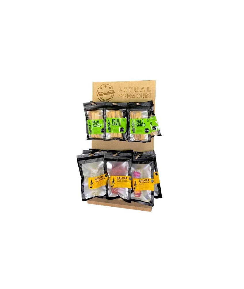 TRI.EXPOSITOR SOBREMESA SALVIAS+ PALO SANTO
