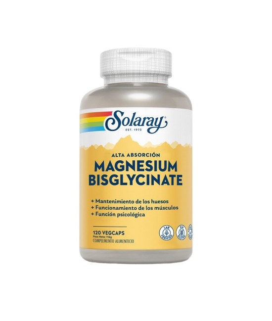Bisglycinate Magnesio - 120 Vegcaps. Sin Gluten. Apto Para Veganos
REF.54901
CONTENIDO MEDIO (POR TRES VEGCAPS)
Magnesio (co