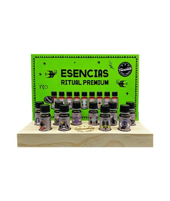 5 TRI.ESENCIA RUDA 10 ML. 
5 TRI.ESENCIA PALO SANTO 10 ML. 
5 TRI.ESENCIA SANDALO 10 ML. 
5 TRI.ESENCIA PATCHOULY 10 ML. 
5
