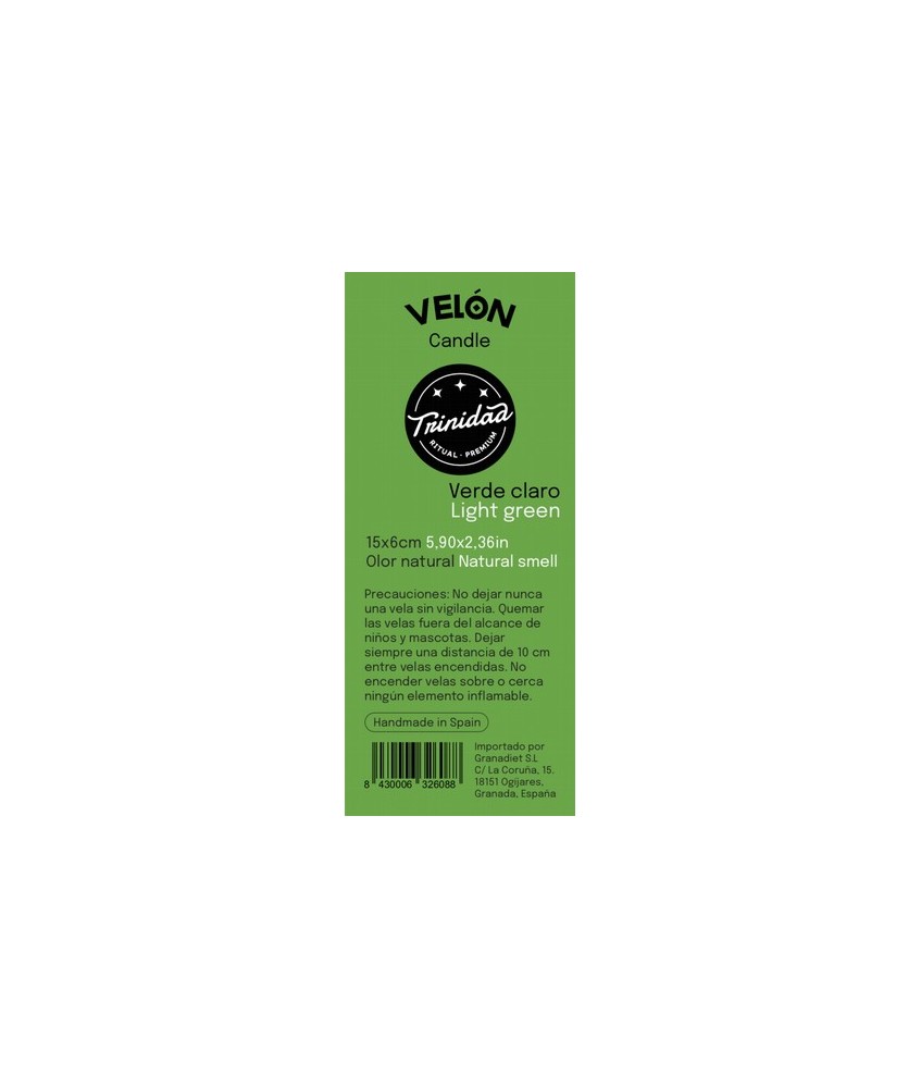 TRI.VELON VERDE CLARO 16X5 CM.