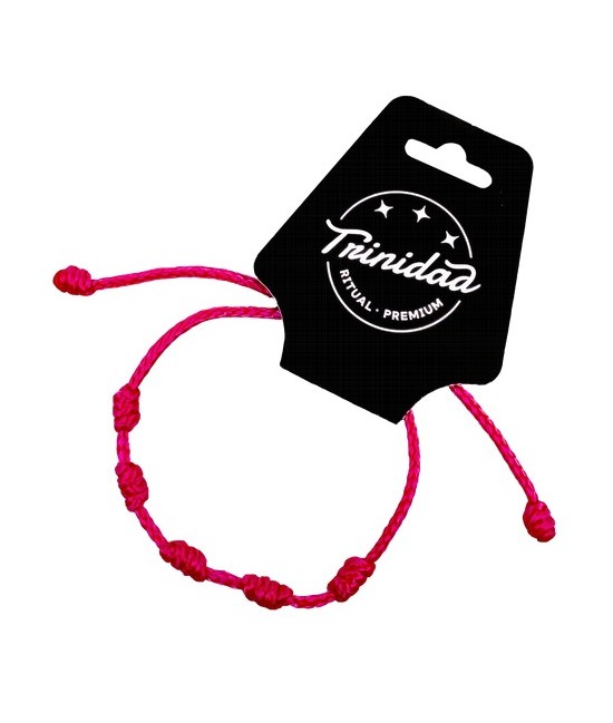 TRI.PULSERA 5 NUDOS NIÑA ROSA