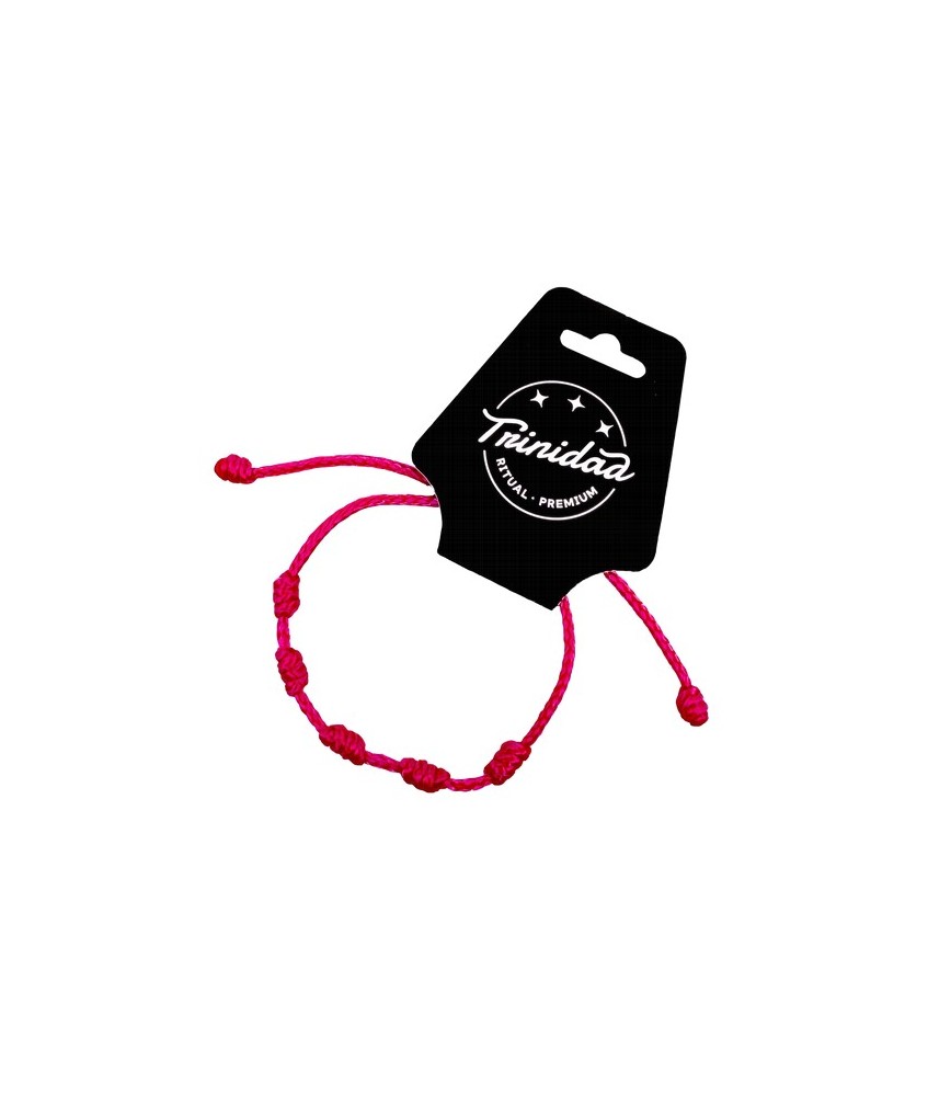 TRI.PULSERA 5 NUDOS NIÑA ROSA