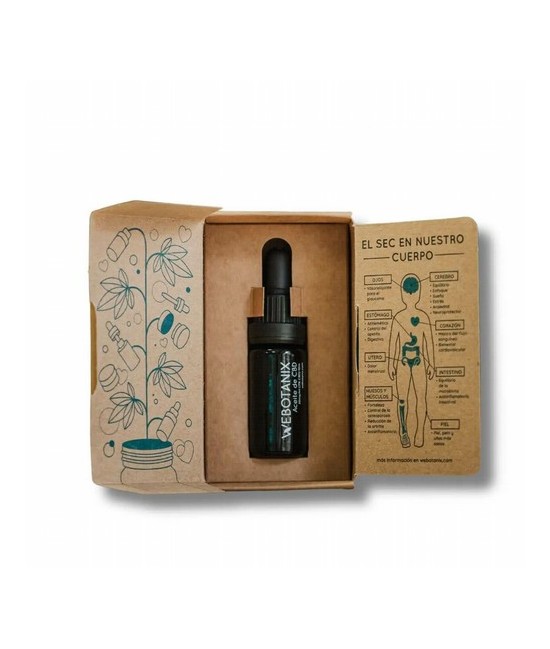 Aceite de CBD de espectro completo procedente de cáñamo orgánico.
THC < 0,04%.

Certificación BIO ACENE: 99% ingredientes pr
