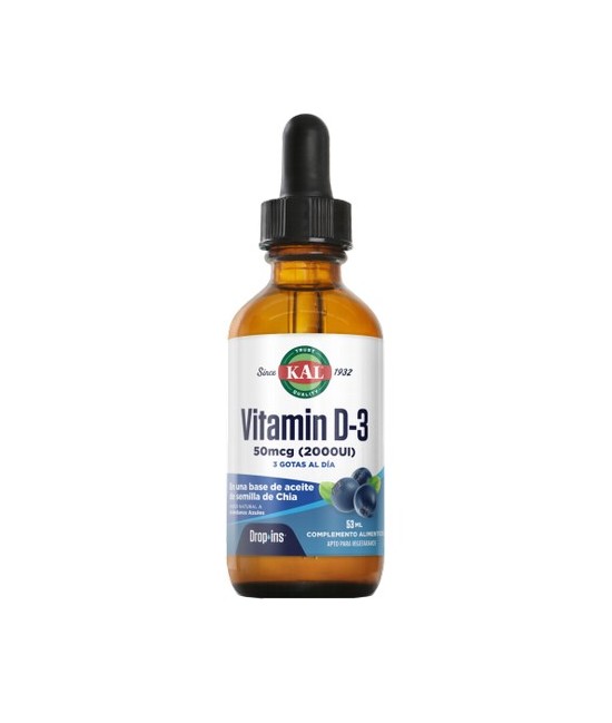 D3 Gotas - 53 Ml. Apto Para Vegetarianos
REF.89152
CONTENIDO MEDIO (POR GOTA -0.03- ML)
Vitamina D-3 (colecalciferol natural