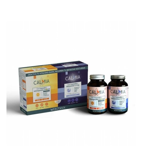 Calmia Día
Complemento alimenticio a base de proteína de cáñamo, extractos vegetales, triptófano y vitamina B6 que aporta equi