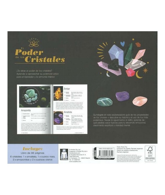 ES.LIBRO PODER CRISTALES + PIEDRAS TIKAL
