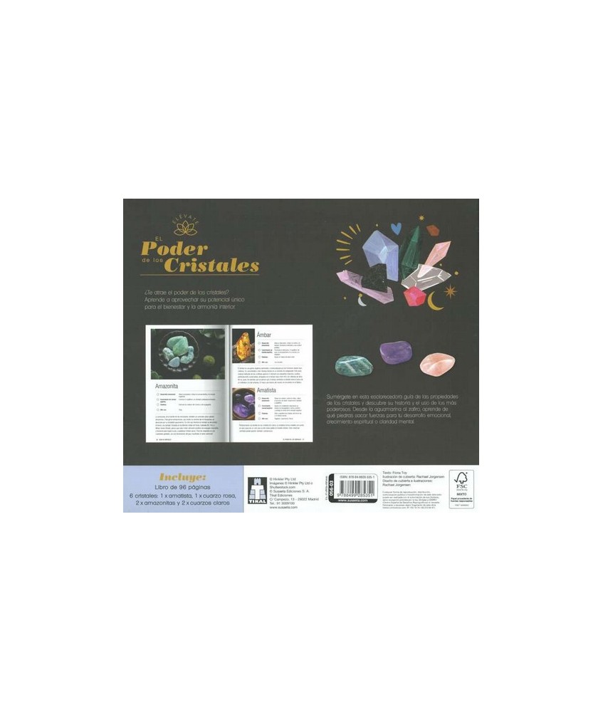 ES.LIBRO PODER CRISTALES + PIEDRAS TIKAL