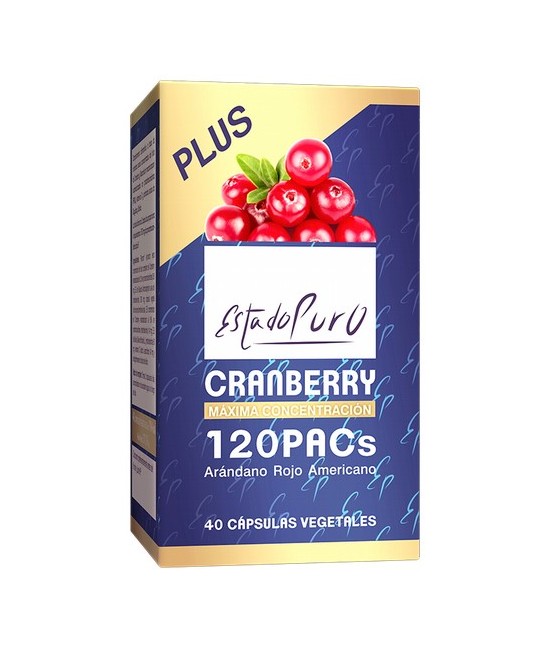 Complemento alimenticio a base de extracto seco concentrado del fruto de arándano americano Cranberry (Vaccinium macrocarpon) e