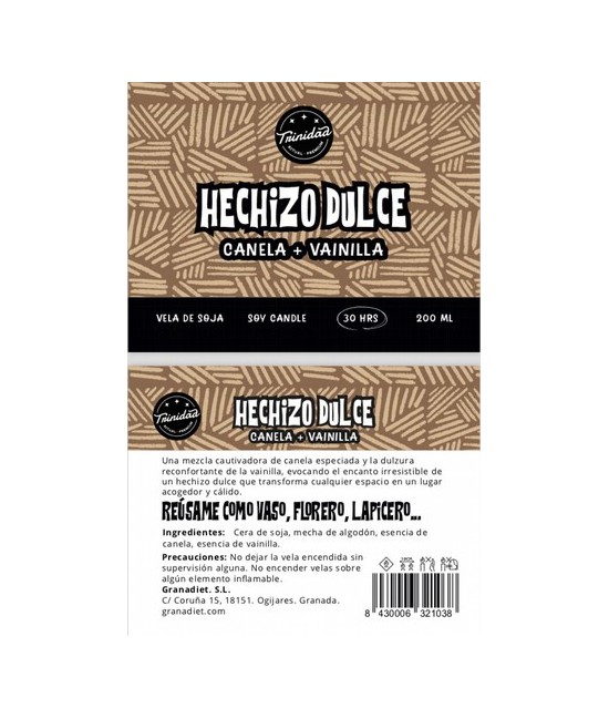 TRI.VELA VASO HECHIZO DULCE 200 ML.