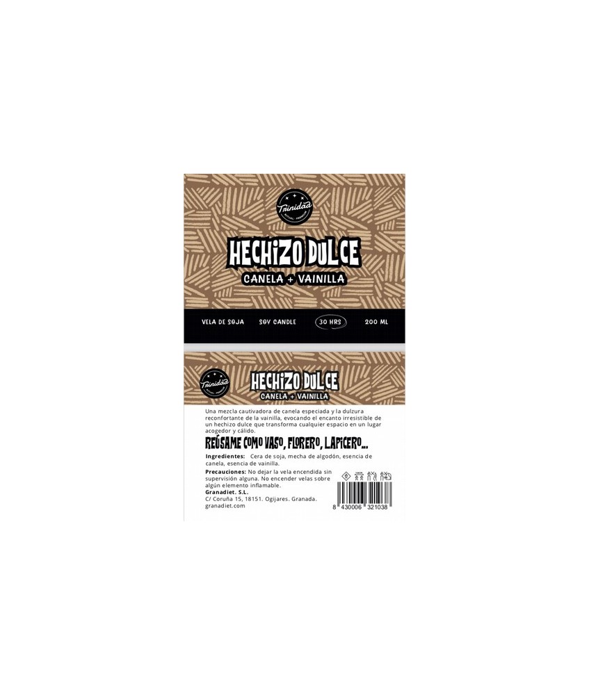TRI.VELA VASO HECHIZO DULCE 200 ML.