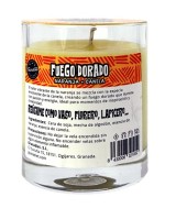 TRI.VELA VASO FUEGO DORADO 200 ML.