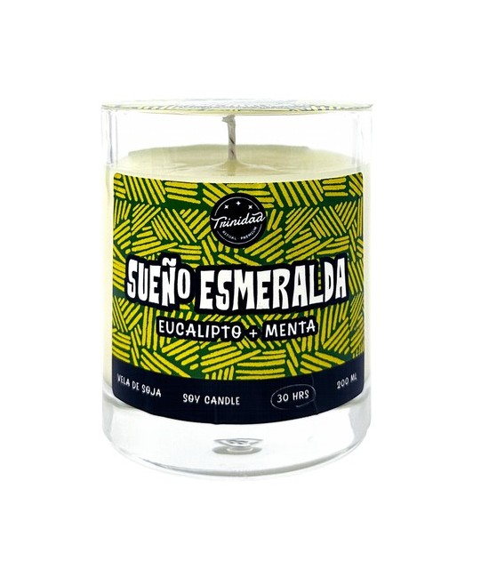 TRI.VELA VASO SUEÑO ESMERALDA 200 ML.
