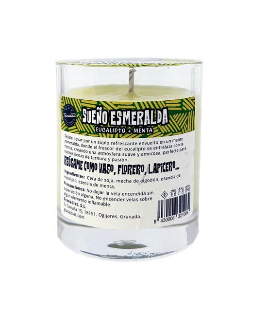 TRI.VELA VASO SUEÑO ESMERALDA 200 ML.